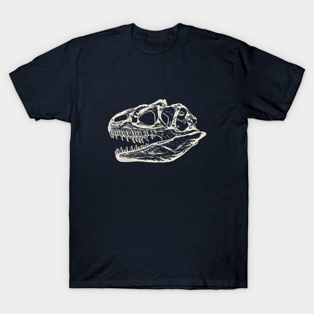 Allosaurus Skull T-Shirt by avperth